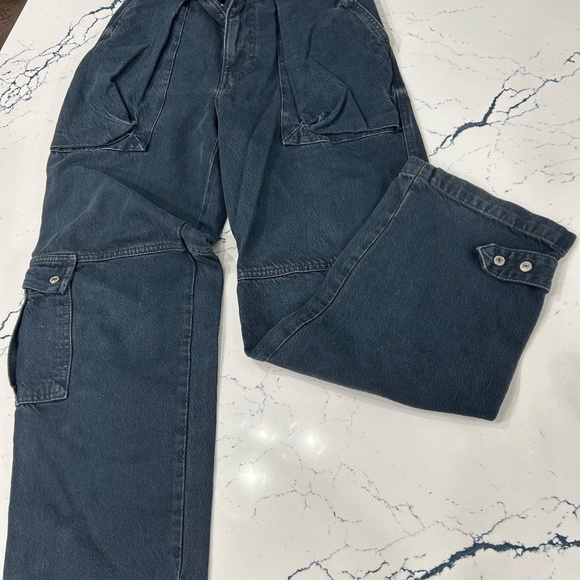 Free People We The Free Marx Slouchy Cargo Jeans - Picture 4 of 6